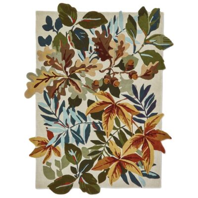 Sanderson Robin's Wood Hand Tufted Designer Wool Rug, 280x200cm, Russet Brown