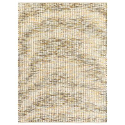 Brink & Campman Grain Handwoven Designer Wool Rug, 230x160cm, Golden Amber
