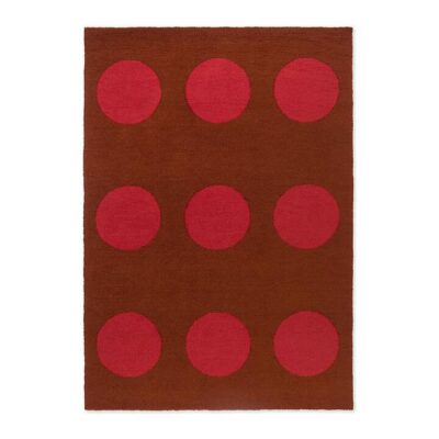 Brink & Campman Habitat Festival Dots Indoor / Outdoor Designer Rug, 350x250cm, Red