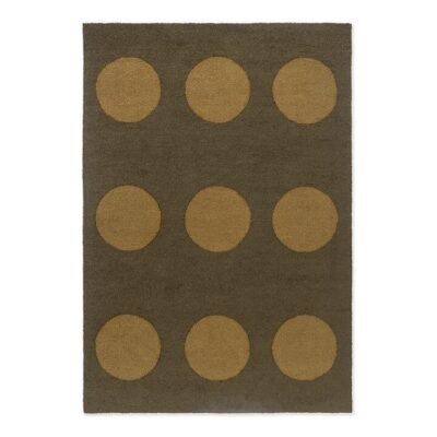 Brink & Campman Habitat Festival Dots Indoor / Outdoor Designer Rug, 350x250cm, Olive Green