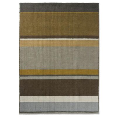 Brink & Campman Artisan Stack Handwoven Designer Wool Rug, 350x250cm, Ochre