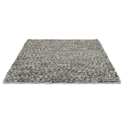 Brink & Campman Cobble Handwoven Designer Wool & Jute Rug, 200x140cm, Grey