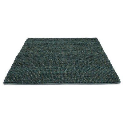 Brink & Campman Cobble Handwoven Designer Wool & Jute Rug, 200x140cm, Green