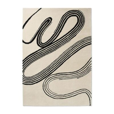 Brink & Campman Decor Flow Hand Tufted Designer Wool Rug, 350x250cm, Soft Sand