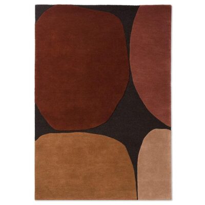 Brink & Campman Decor Plateau Hand Tufted Designer Wool Rug, 350x250cm, Terracotta