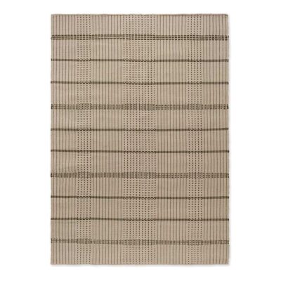 Brink & Campman Zona Stitch Indoor / Outdoor Designer Rug, 350x250cm, Olive