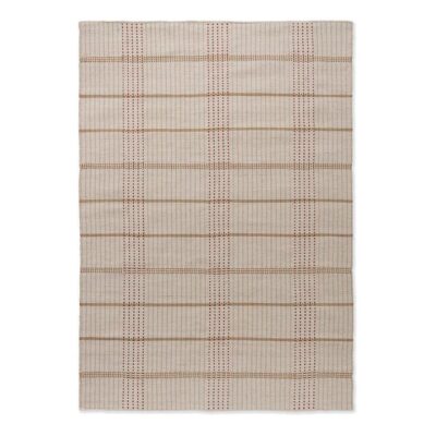 Brink & Campman Zona Stitch Indoor / Outdoor Designer Rug, 350x250cm, Terracotta