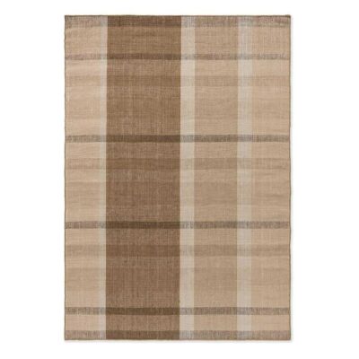 Brink & Campman Zona Block Stripe Indoor / Outdoor Designer Rug, 350x250cm, Cashew