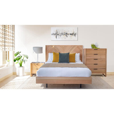 Arcane 4 Piece Messmate Timber Bedroom Suite with Tallboy, King