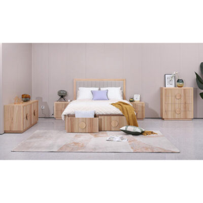 Monica Plus 5 Piece Ashwood Bedroom Suite, Queen