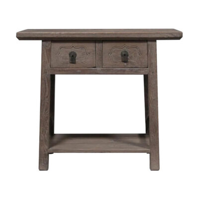 Ningxia 130 Year Antique Elm Timber Oriental Console Table, 100cm