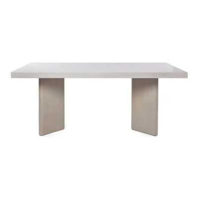 Symon Sintered Stone Dining Table, 180cm, Off White