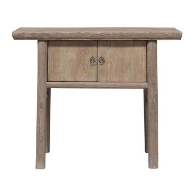Xuange 130 Year Antique Elm Timber Oriental Side Cabinet, 101cm