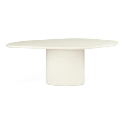 Elvano Micro Cement Organic Dining Table, 200cm, Latte