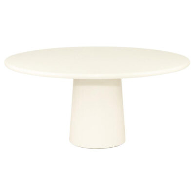 Lazro Micro Cement Round Dining Table, 160cm
