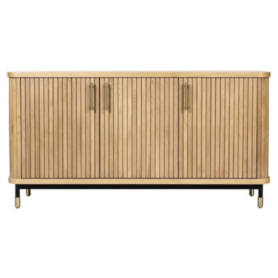Sophia Oak Timber 3 Door Buffet Table, 160cm, Natural