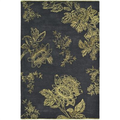 Wedgwood Tonquin Hand Tufted Designer Wool Rug, 280x200cm, Charcoal