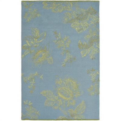 Wedgwood Tonquin Hand Tufted Designer Wool Rug, 280x200cm, Blue