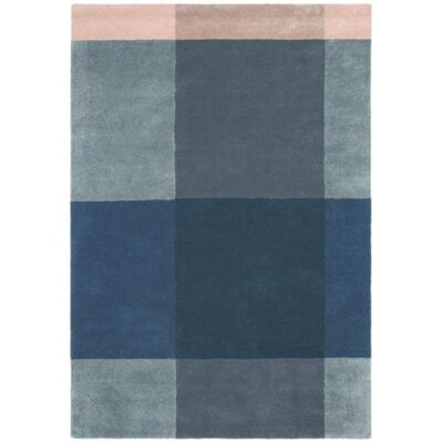 Ted Baker Plaid Hand Tufted Desinger Wool Rug, 280x200cm, Grey