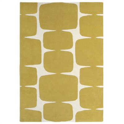 Scion Lohko Hand Tufted Designer Wool Rug, 280x200cm, Honey