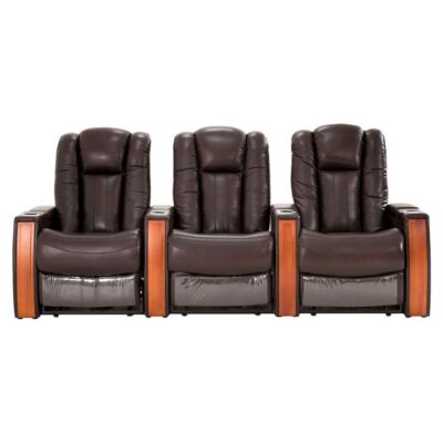 Executive Leather 3 Seater Electric Recliner Sofa