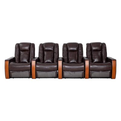 Executive Leather 4 Seater Electric Recliner Sofa