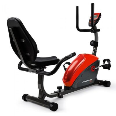 PROFLEX Magnetic Recumbent Exercise Bike Fitness Cycle Trainer with LCD Display