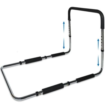 EQUIPMED Bed Assist Adjustable Hand Rail Support Aid for Seniors, 125kg Capacity, Bedside with Soft Grip Handle