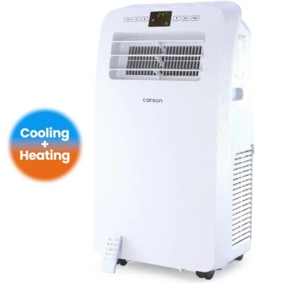 CARSON 2.9kW Reverse Cycle Portable Air Conditioner and Heater, with Dehumidifier, Cooling and Heating AC