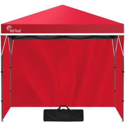 RED TRACK 3.6x2.2m Ultra Compact Folding Gazebo, Walls, Carry bag, Portable Outdoor Popup Marquee for Camping Beach